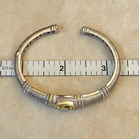 Judith Ripka Canary Diamond Cuff Bracelet - Picture 11 of 16